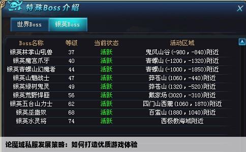 论魔域私服发展策略：如何打造优质游戏体验